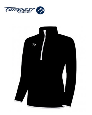 Tempest Black White Half Zip Womens Midlayer